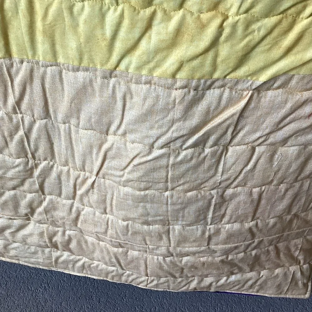 NWT. Hand Crafted Colorful Patchwork Quilt ROYGBIV!